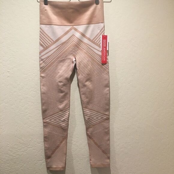 Good American Seamless Geo Hi waist leggings 2/Lg - Picture 1 of 8